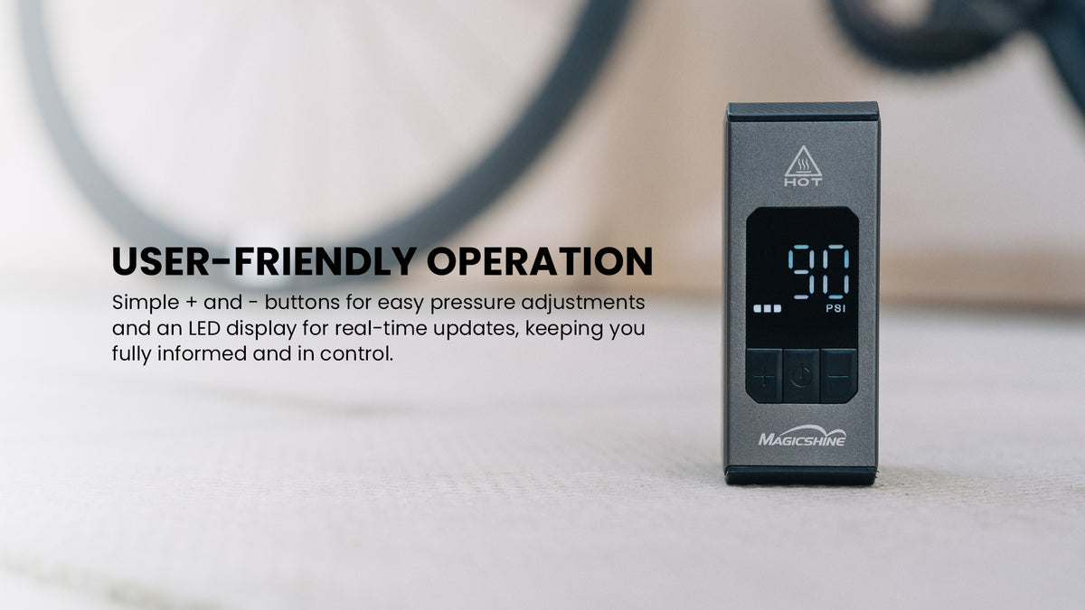 MagicShine AIRRO Mini E-Pump — user-friendly operation