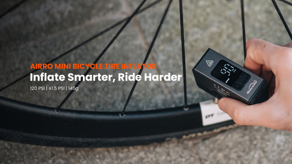 MagicShine AIRRO Mini E-Pump — inflate smarter, ride harder