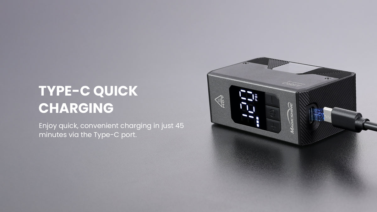 MagicShine AIRRO Mini E-Pump — Type-C quick charging