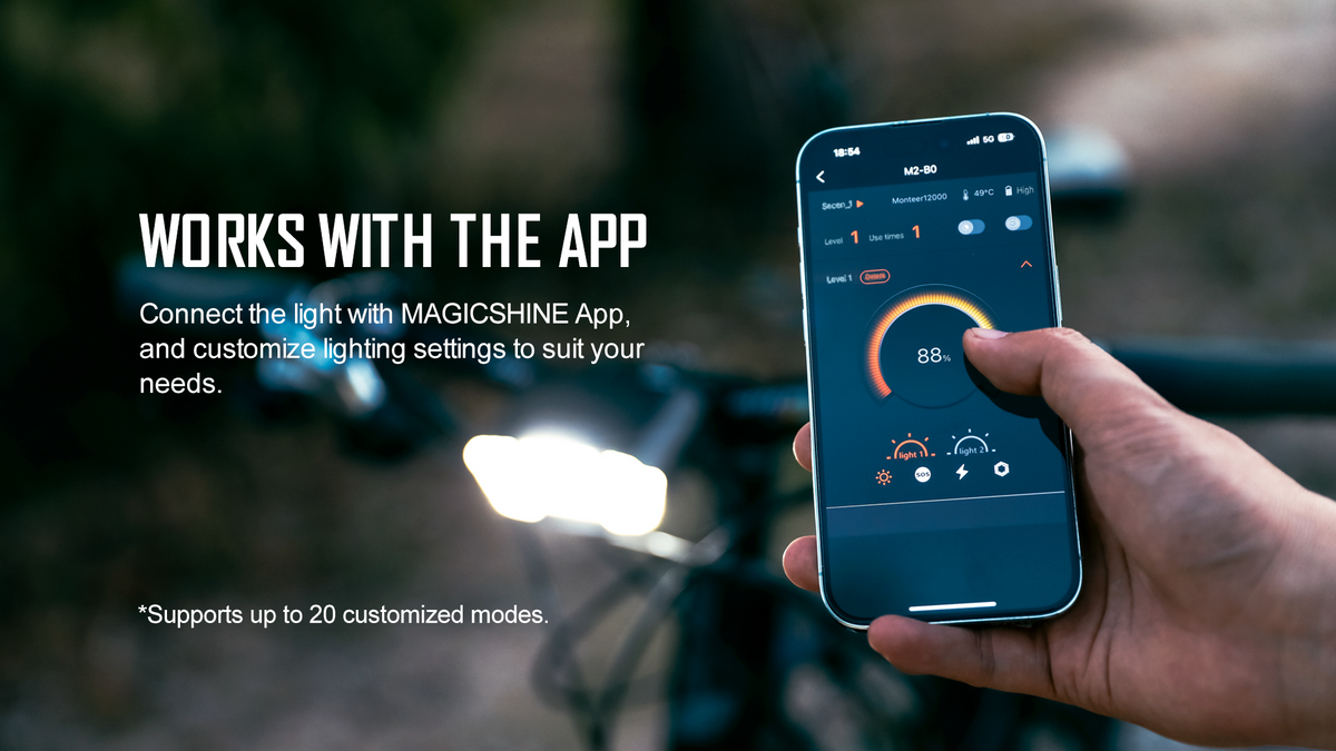 MagicShine MONTEER 12000 — works with the Magicshine app