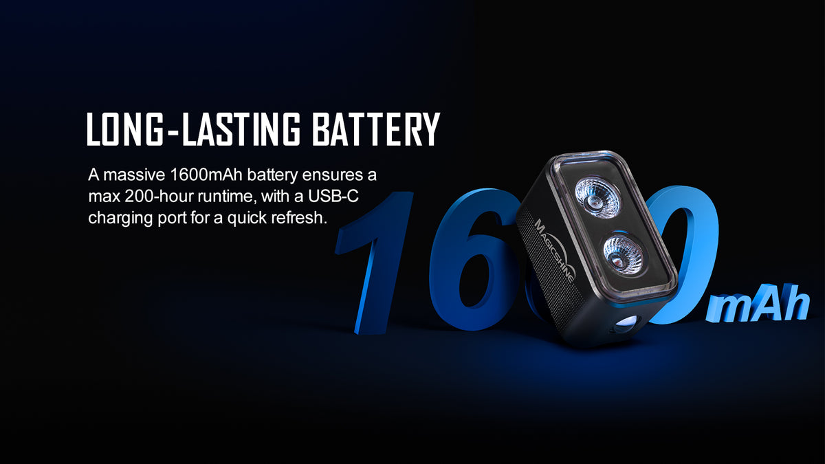 MagicShine SEEMEE 300 — long-lasting 1600 mAh battery